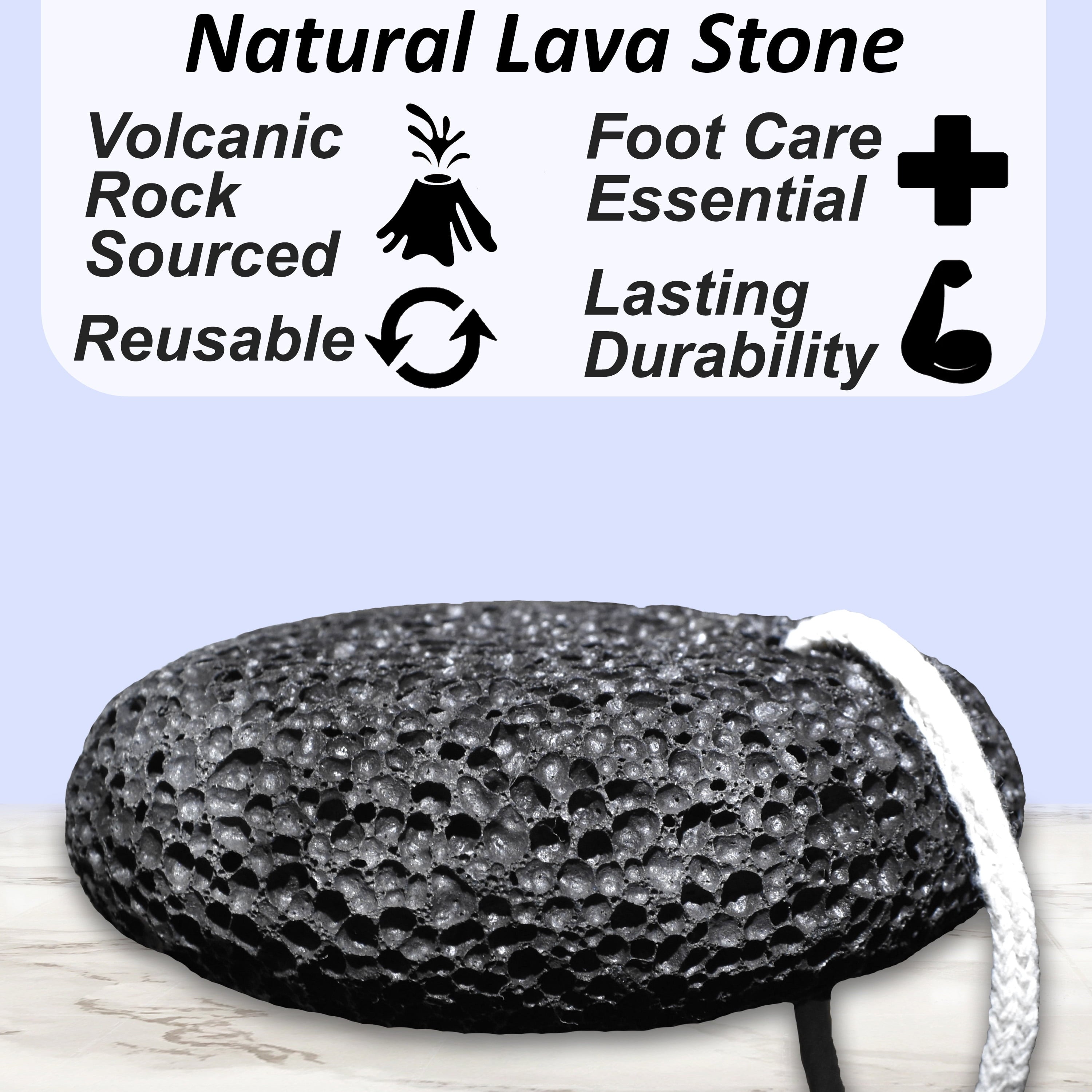 Natural Pumice Stone for Feet: Scrubber, Dead Skin Scraper Exfoliator, Pedicure Tools