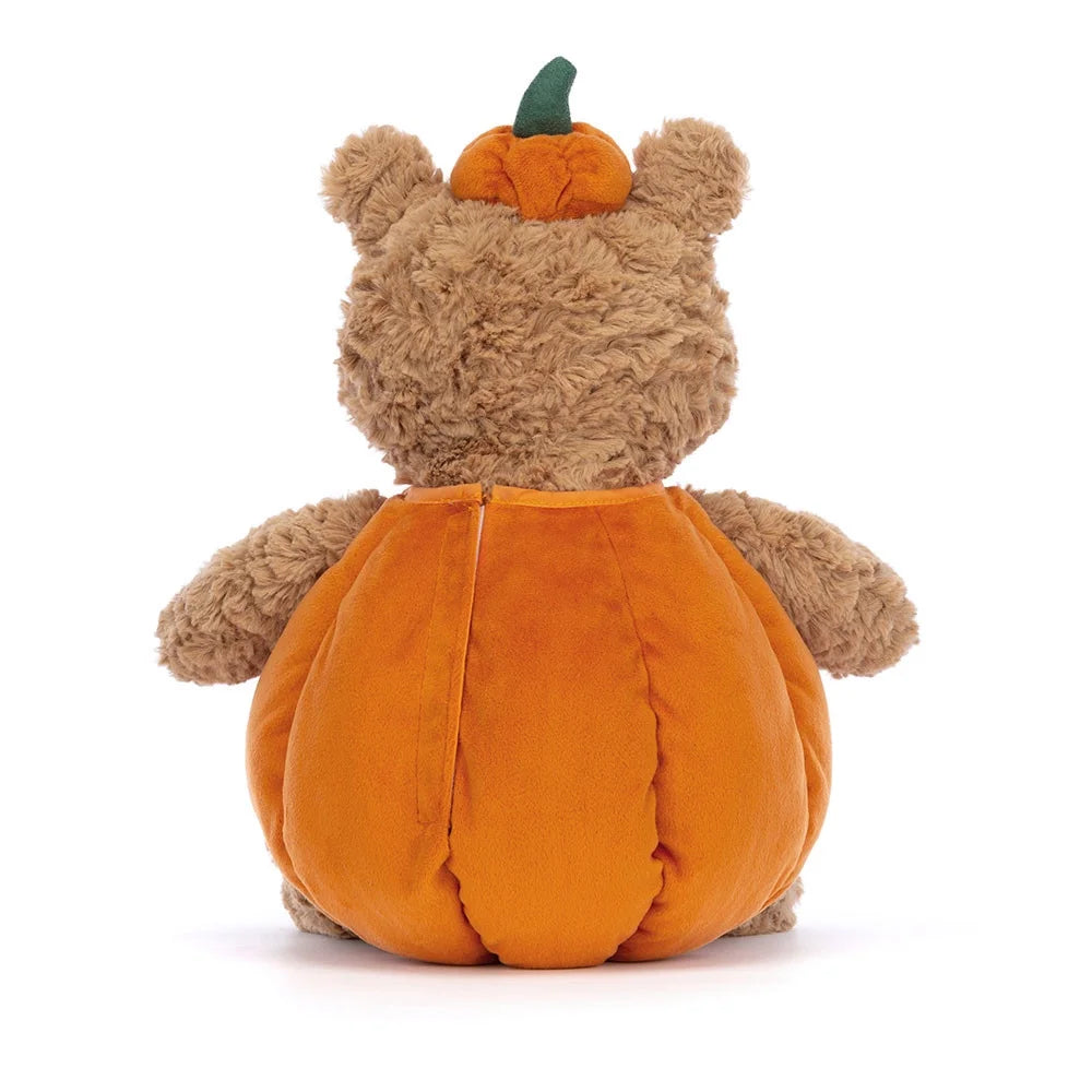 Bartholomew Bear Pumpkin Plush Toy - Halloween Stuffed Animal, Pumpkin-Themed Collectible Gift for Fall Decorations Bartholomew Bear Pumpkin