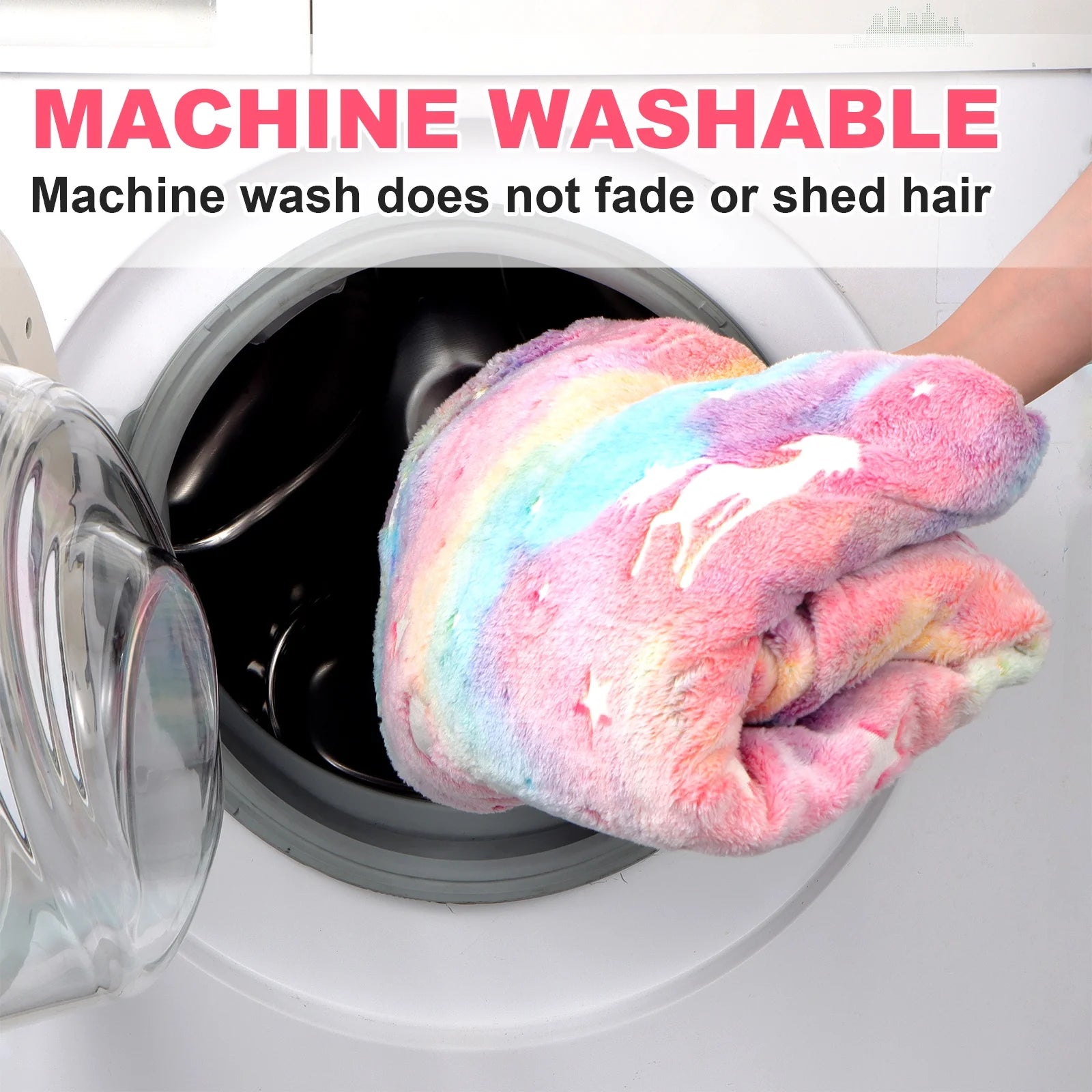 Glow in the Dark Blanket Unicorn Blanket for Girls, Unicorns Gifts for Girls , Birthday Gifts Christmas Valentines Gifts