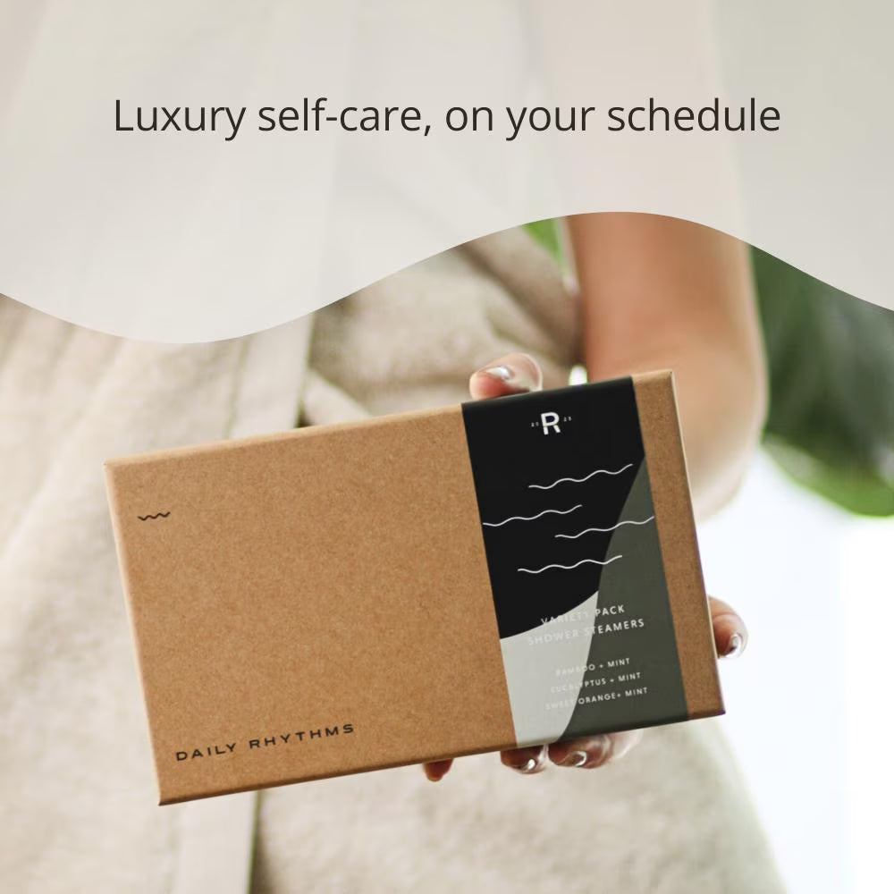 Handmade Shower Steamers, Variety Pack, Organic, Made in USA, Bamboo Tray Included