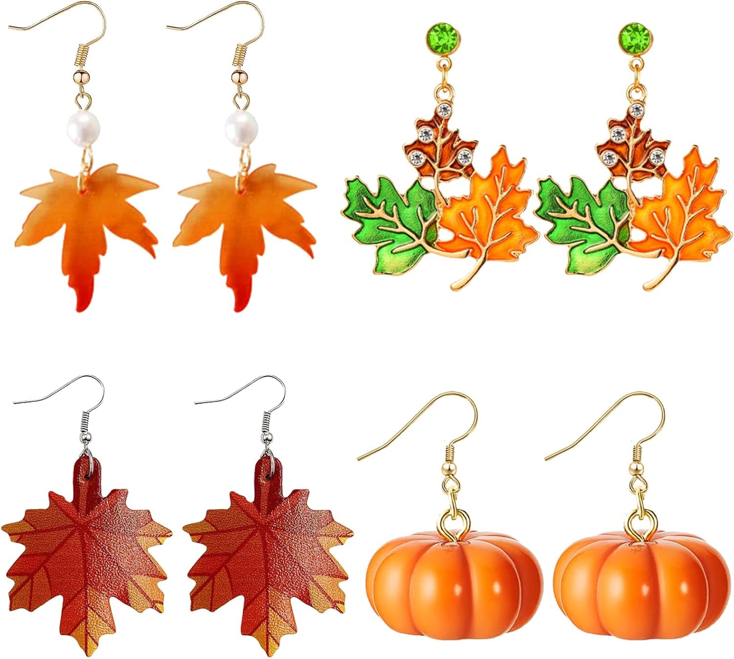 Fall Earrings for Women Maple Leaf Earrings for Women Fall Outfits for Women 2025 Autumn Thanksgiving Gifts