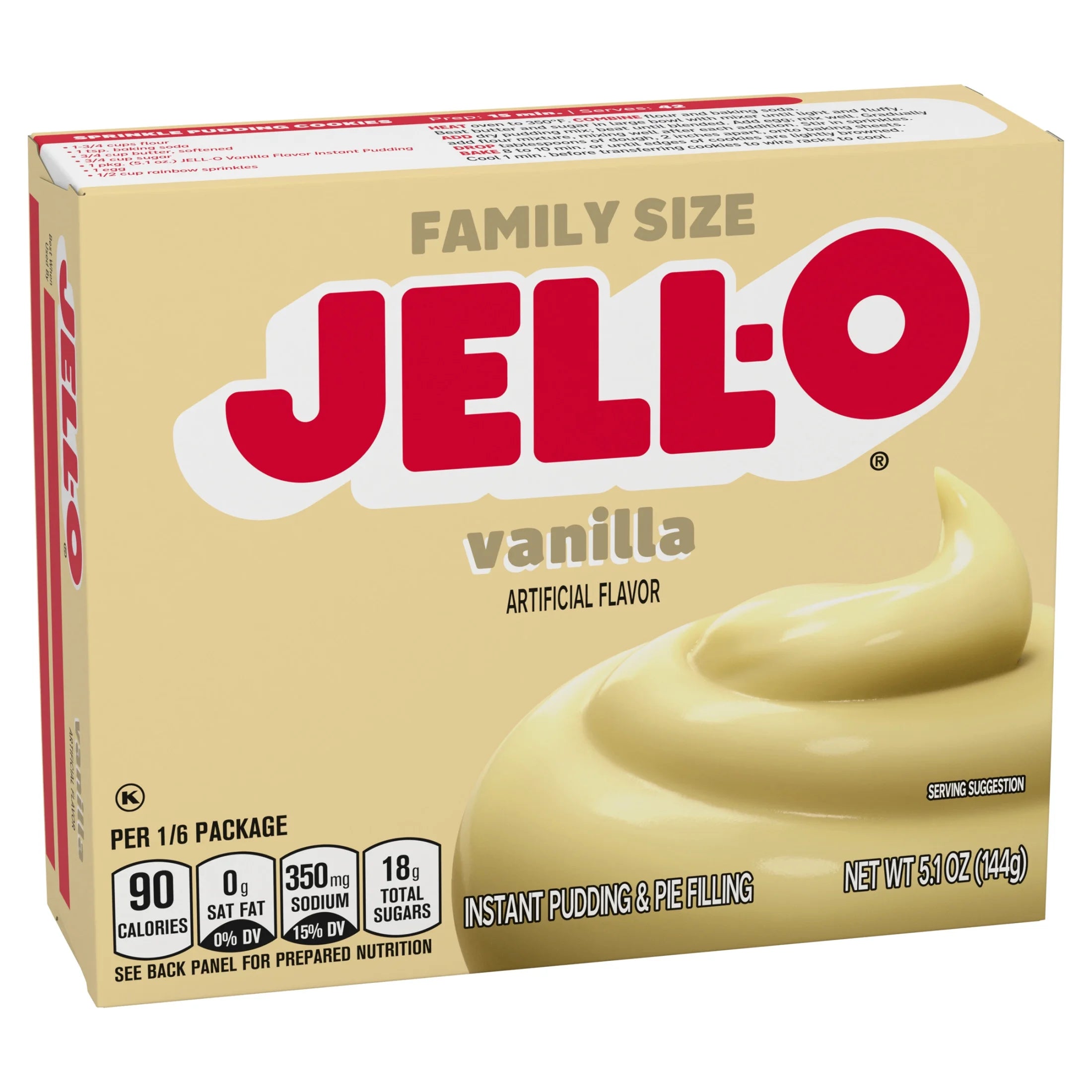 Vanilla Instant Pudding Mix & Pie Filling, 5.1 Oz. Box