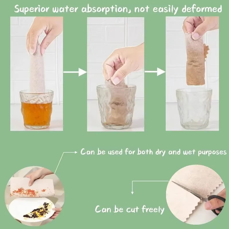 Super Absorbent Eco Natural Loofah Cellulose Dishcloths for Kitchen Reusable Compostable ECO Cleaning Cloth Dish Towels