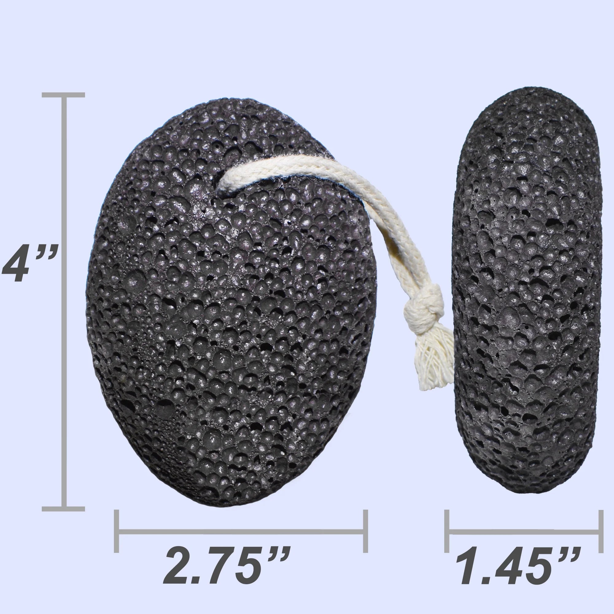 Natural Pumice Stone for Feet: Scrubber, Dead Skin Scraper Exfoliator, Pedicure Tools