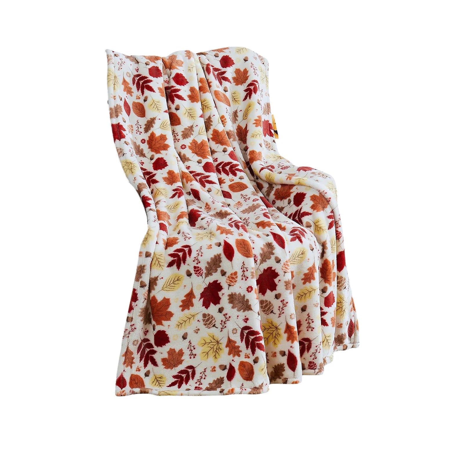 Throw Blank under $5!  Fall Decor Throw Blanket, Soft Warm Autumn Maple Leaves Thanksgiving Throws Nap Blankets for Living Room Couch Bed Chair Dorm