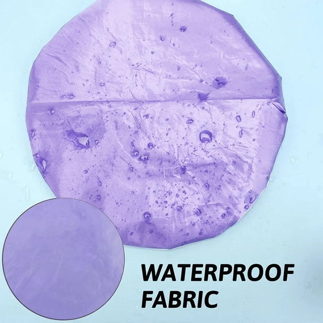 HEQUSIGNS 3 Pcs Satin Shower Cap, Double Layer Washable Shower Cap, Adjustable Elastic Band Bath Cap for Women Girls