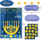 Hanukkah Games: Pin the Star on the Menorah & Chanukah Party Decorations