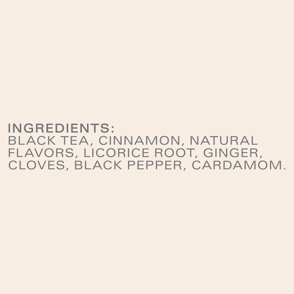 Pumpkin Spiced Chai Black Tea, Caffeinated, Tea Bags 20 Count Box