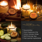 Four Points Trading Company Candles - Spiced Cranberry Aromatherapy Candle - Perfect Candle for Women or Men - Great for Birthday, Grandma, Mom, Home and Apartment Decor - 100% Soy Candle - 8Oz