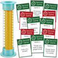 Christmas 5 Second Game, Christmas Party Games 72 Cards and 5 Second Hourglass F