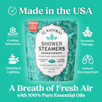 Eucalyptus Shower Steamers Aromatherapy for Women- USA Made - Shower Bombs Aromatherapy for Women, Vapor Shower Tablets, Menthol Shower Scent Steamers Cold and Flu, Organic Shower Steamer