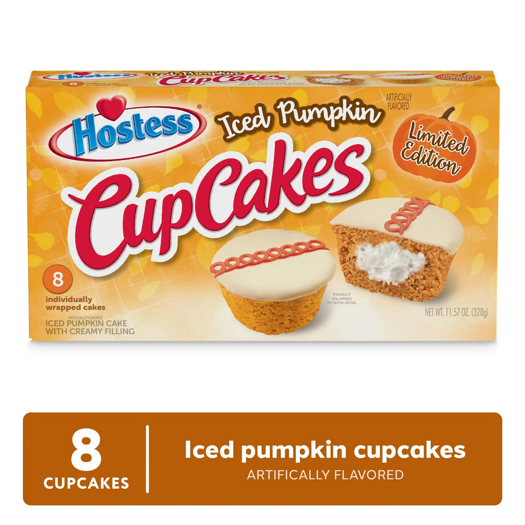 Iced Pumpkin Flavored Cupcakes, 8 Count, 12.7 Oz