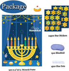 Hanukkah Games: Pin the Star on the Menorah & Chanukah Party Decorations