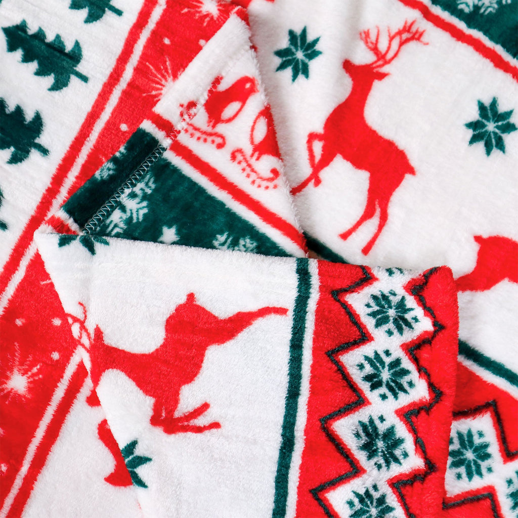 GOGREEN Christmas Blanket Fleece Ultra Soft Microfiber Throw Blanket - 300GSM