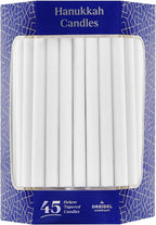 White Hanukkah Menorah Candles