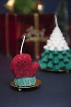 Christmas Tree Candle Mitten Candle Christmas Tree Candle for Party (Mitten) Christmas Gifts