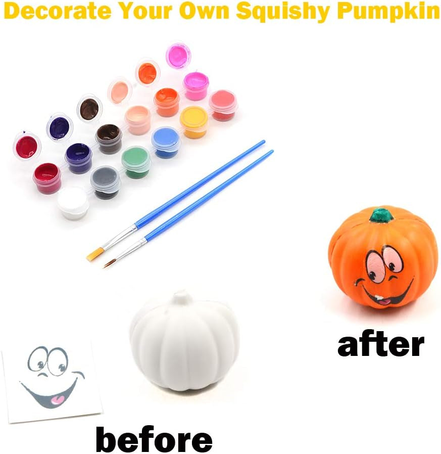 Paint Your Own Squishy Pumpkin (6 Pack)
