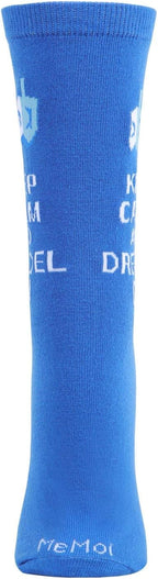 Keep Calm & Dreidel on Holiday Crew Socks