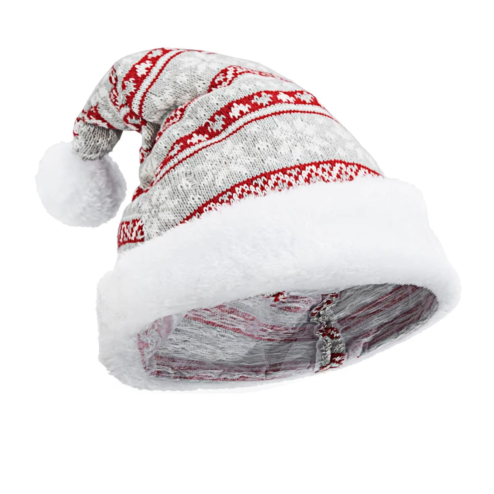 Snowfake Elk Hat Winter Thicken Knitted Velvet Cloth Adult Christmas Hat Merry Christmas Decor Gifts Happy New Year 2025 Naviida