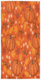 Pumpkin Maple Fall Hand Towels Bath Autumn Decor Ultra Soft Face Towels for Bathroom 30"X15"