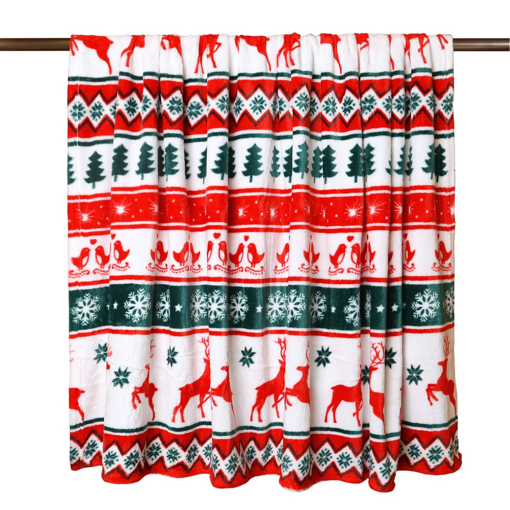 GOGREEN Christmas Blanket Fleece Ultra Soft Microfiber Throw Blanket - 300GSM