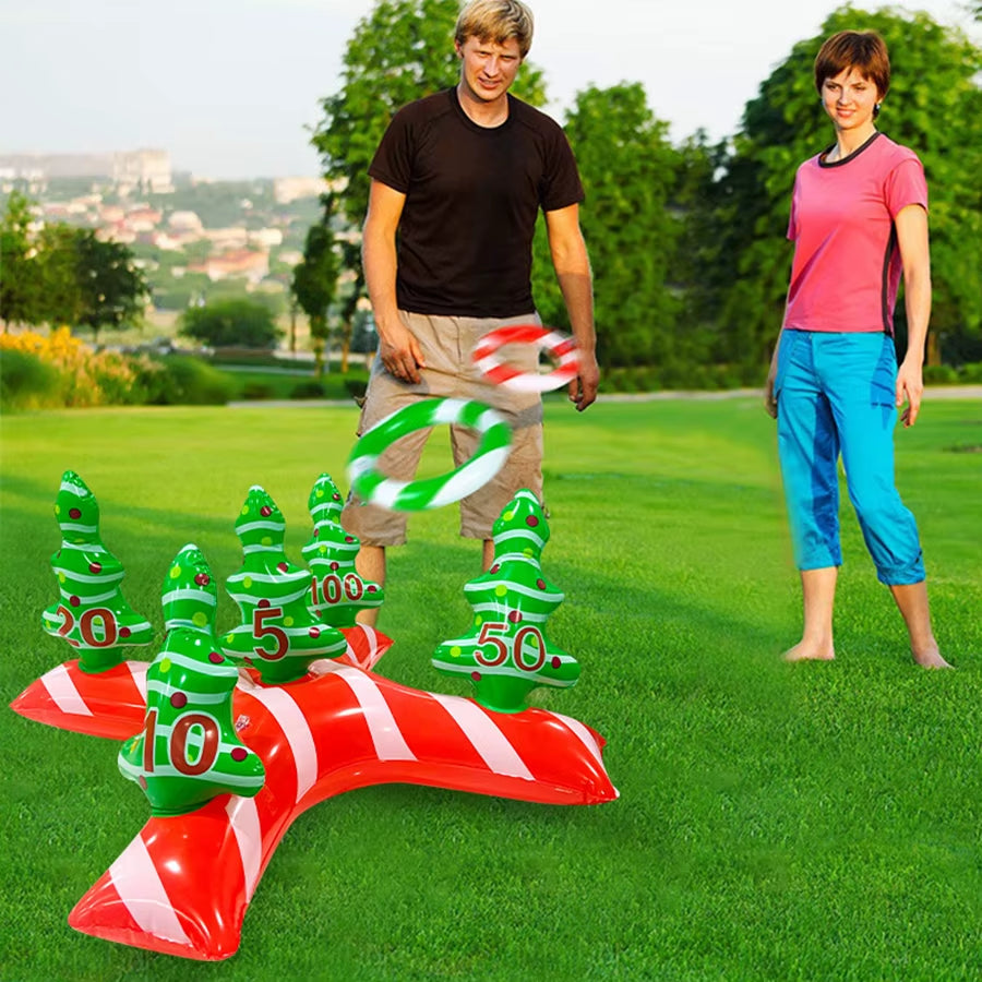 Inflatable Christmas Tree Ring Toss