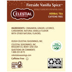 Fireside Vanilla Spice Caffeine-Free Herbal Tea Bags (20 Count)