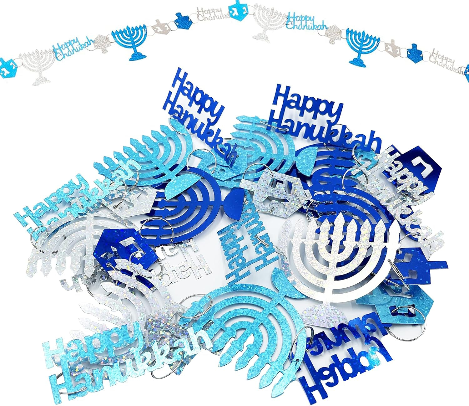 Prismatic Hanukkah Garland