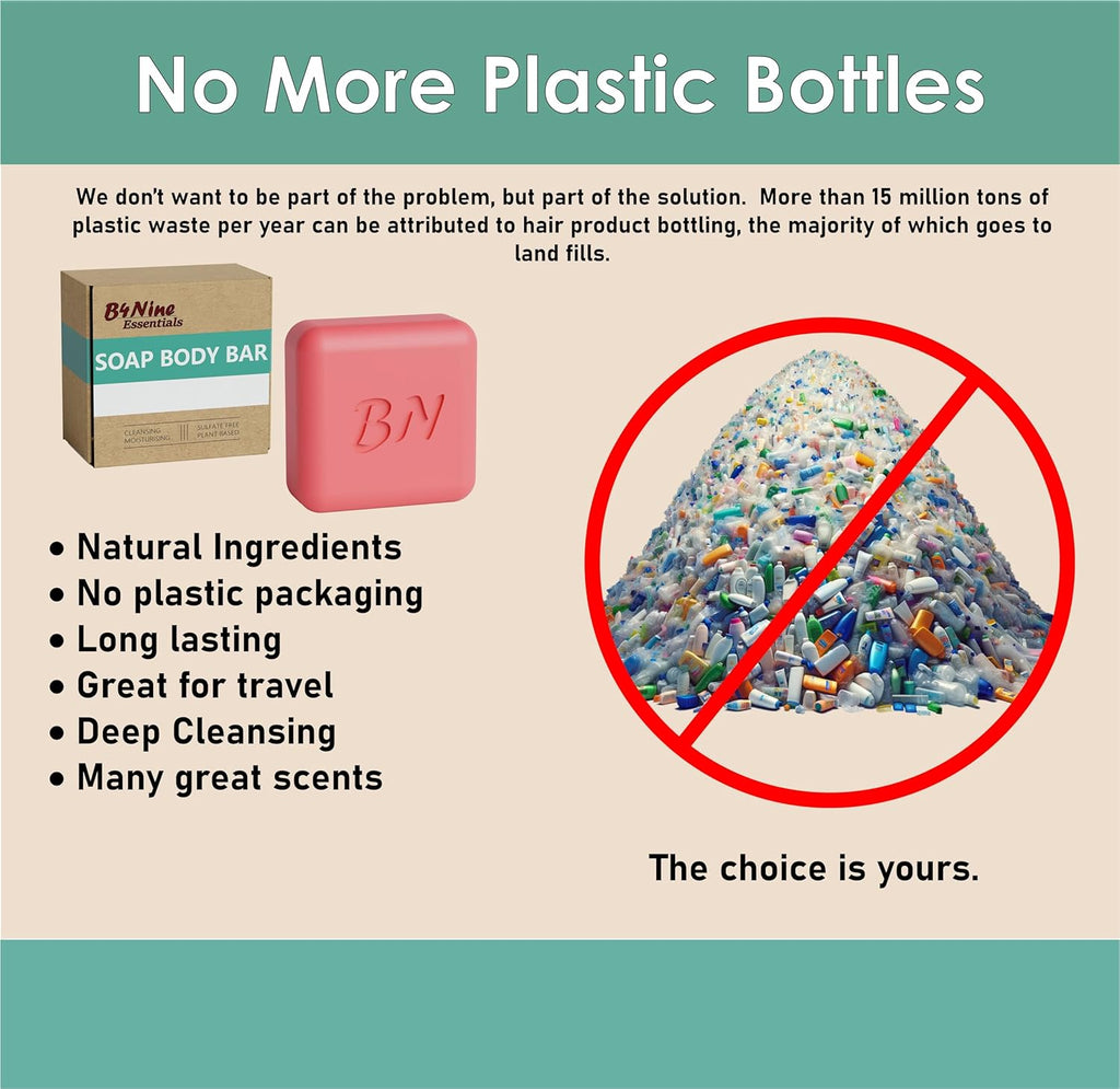 B4Nine Natural Soap Bar - Deep Cleansing and Hydration for All Skin Types - Nourishing with Coconut Oil and Cocoa Butter - Strawberry Bliss, 4.5 Oz