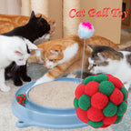 Funny Cat Toy Stretch Ball Juguetes Cats Creative Colorful Interactive Plush Toy for Christmas