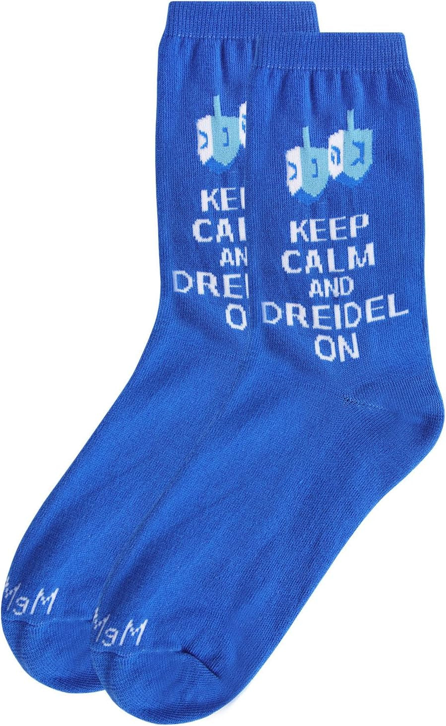 Keep Calm & Dreidel on Holiday Crew Socks