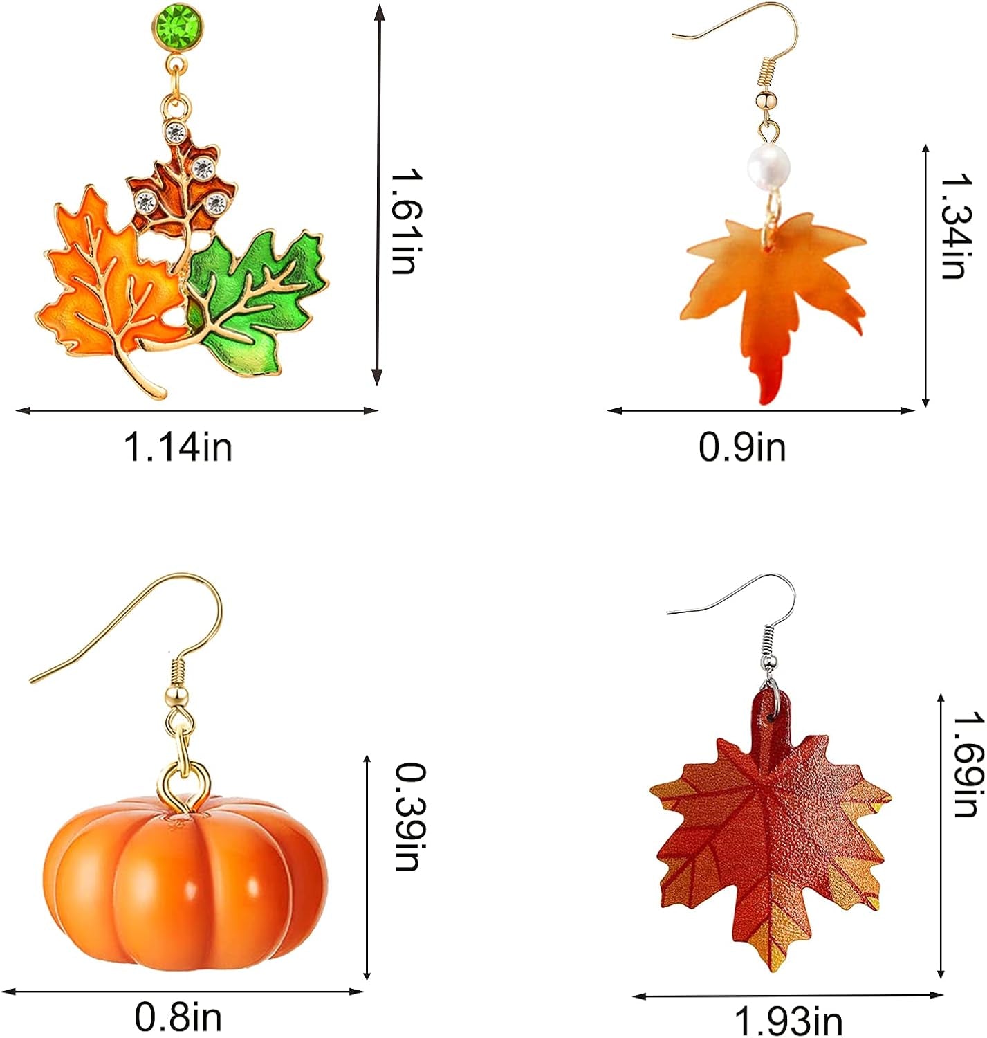 Fall Earrings for Women Maple Leaf Earrings for Women Fall Outfits for Women 2025 Autumn Thanksgiving Gifts