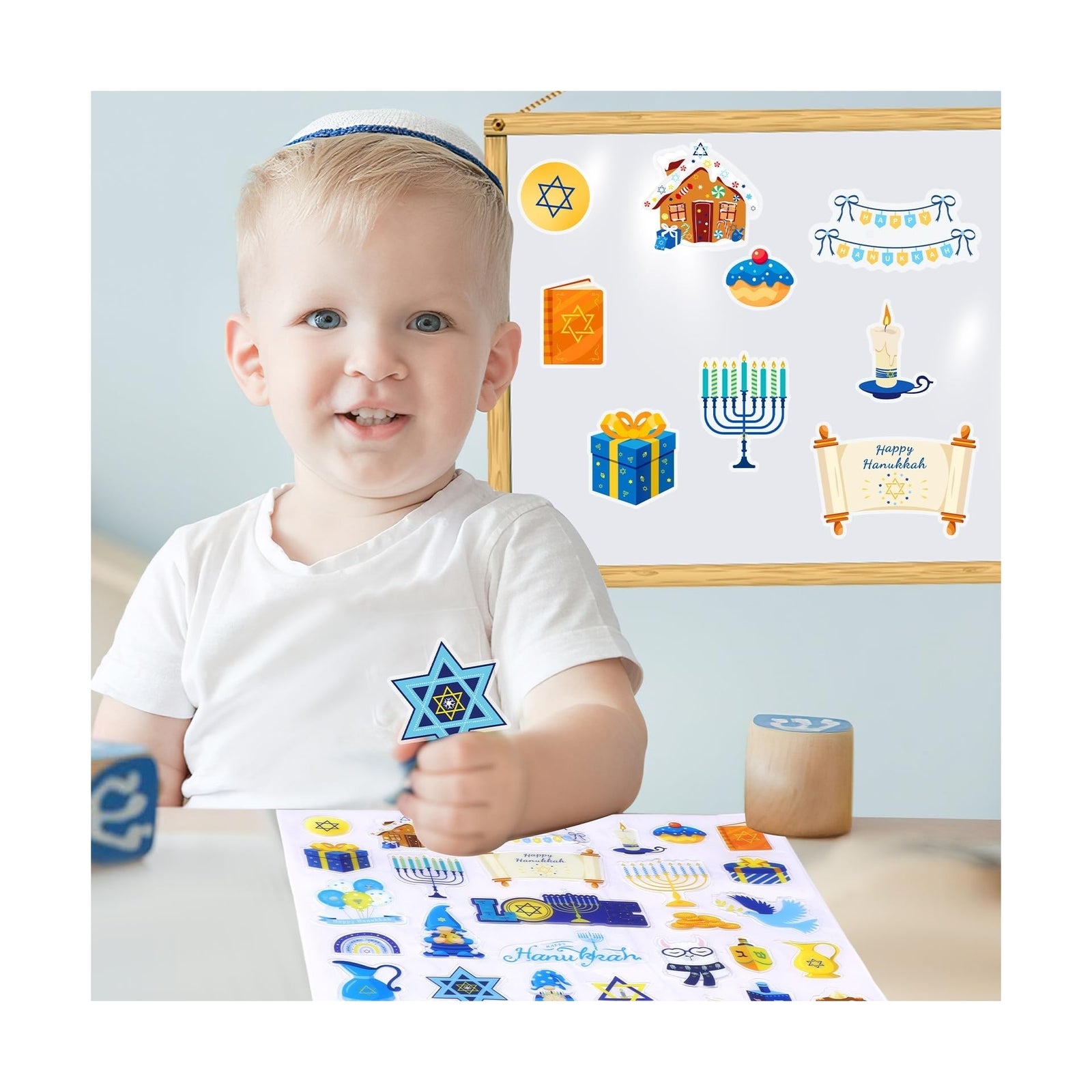 Hanukkah Decorations Window Gel Clings (50pcs)