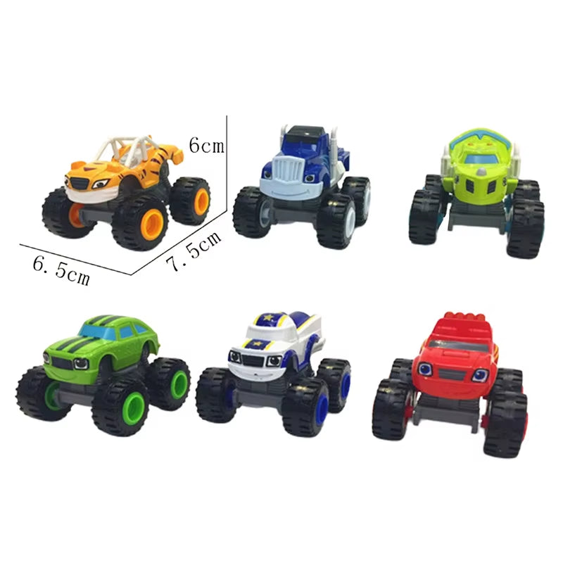 Kids Car Toy Monster Machines Super Stunts Blaze Truck Boys Birthday Christmas Kids Toy Gift for Boys and Girls