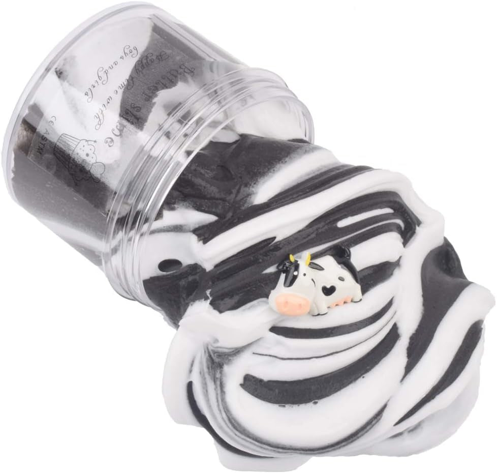 White Cow Butter Slime, 7OZ Scented, 200ML Non Sticky Premade Butter Slime for Kids, Christmas Toy for Boys & Girls, Party Favors