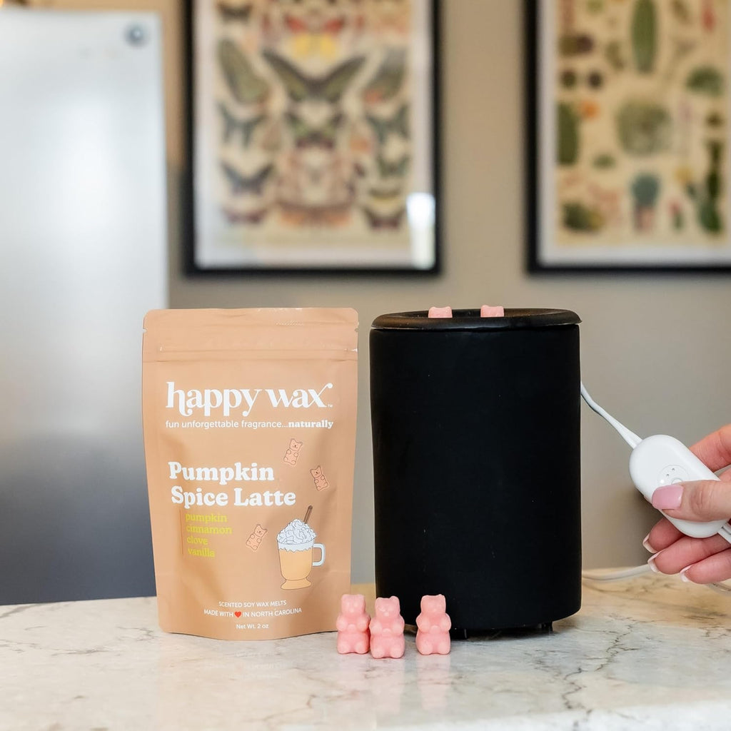 Pumpkin Spice Latte Bear Melts - Natural Fall Scented Soy Wax Infused with Essential Oils for Warmers (8 Oz Pouch)