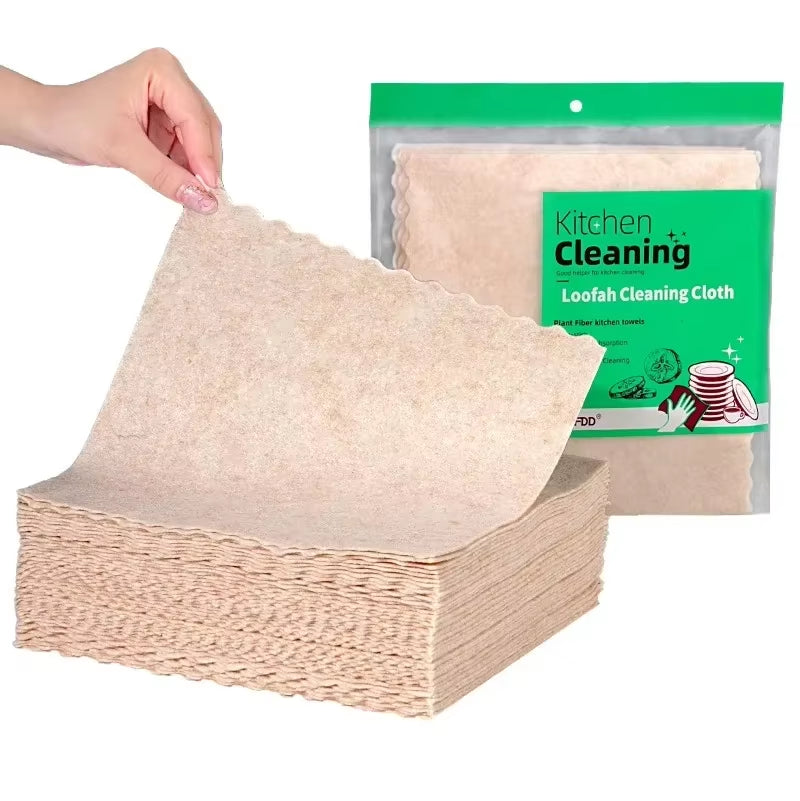 Super Absorbent Eco Natural Loofah Cellulose Dishcloths for Kitchen Reusable Compostable ECO Cleaning Cloth Dish Towels