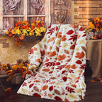 Throw Blank under $5!  Fall Decor Throw Blanket, Soft Warm Autumn Maple Leaves Thanksgiving Throws Nap Blankets for Living Room Couch Bed Chair Dorm