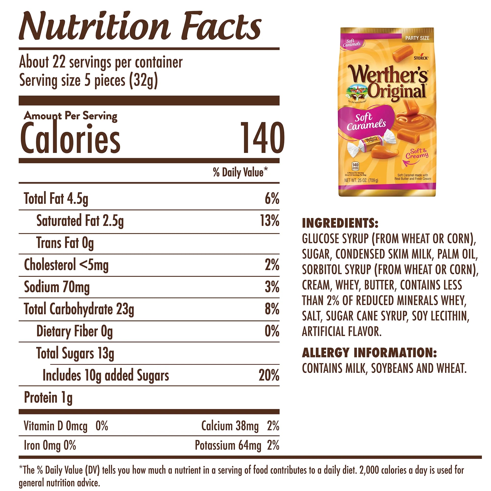 Soft Caramel Candy, 25 Oz