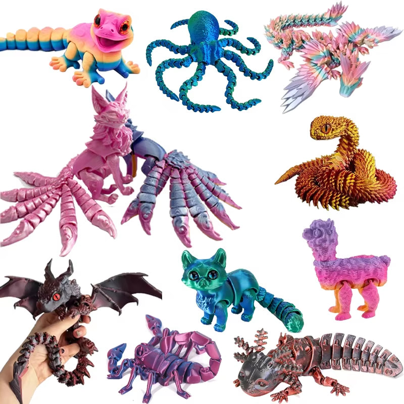 3D Printed Multi-Joint Animals