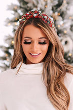 Christmas Headbands for Women Plaid Headband Knotted, Fashion Holiday Women Headbands for Hair Christmas Outfits Hair Accessories