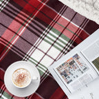 Christmas Blanket Holiday Theme Print Warm Sherpa Fleece Throw Sofa Couch Bed