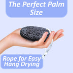 Natural Pumice Stone for Feet: Scrubber, Dead Skin Scraper Exfoliator, Pedicure Tools