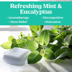 Eucalyptus Shower Steamers Aromatherapy for Women- USA Made - Shower Bombs Aromatherapy for Women, Vapor Shower Tablets, Menthol Shower Scent Steamers Cold and Flu, Organic Shower Steamer