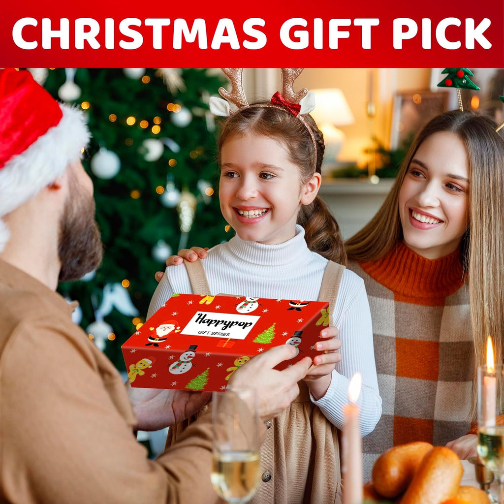 Christmas Socks for Kids Teens - Unisex Xmas Gift Ideas, Stocking Sock 4 Pack