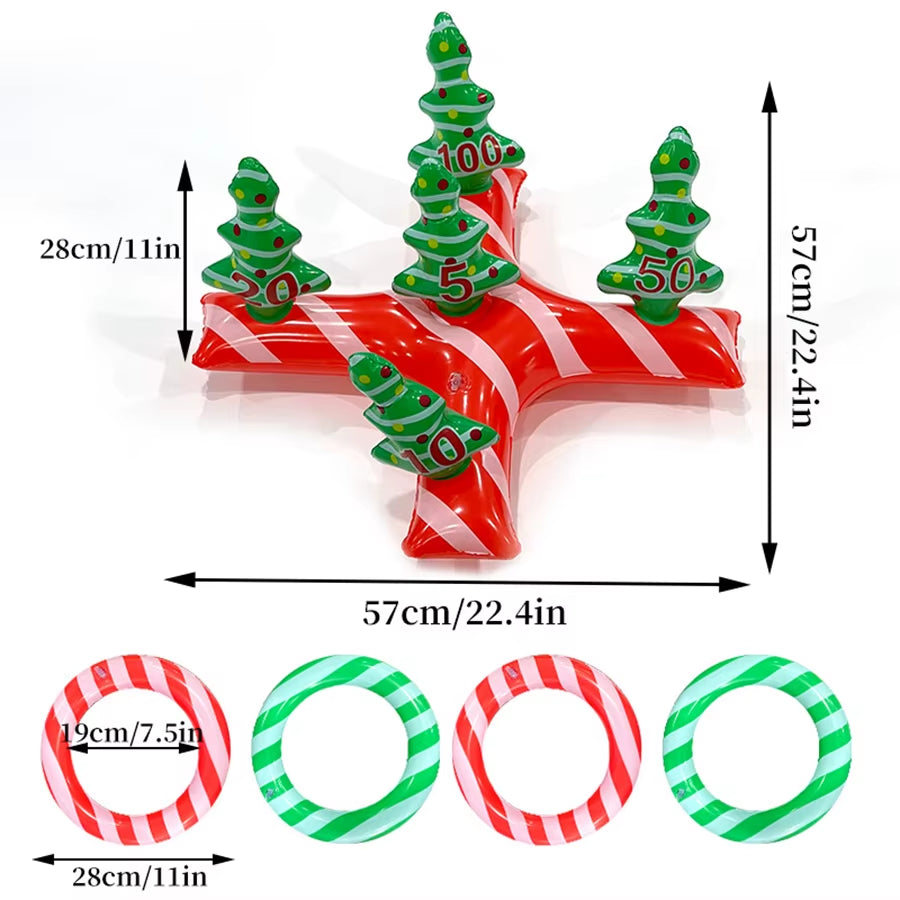 Inflatable Christmas Tree Ring Toss