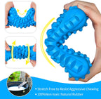 Dog Toys for Aggressive Chewers Large Breed, Durable Dog Bones Squeaky Chew Toy, Nearly Indestructible Dog Toys for Large, Tough Natural Rubber Puppy Chew for Medium Teeth Cleaning