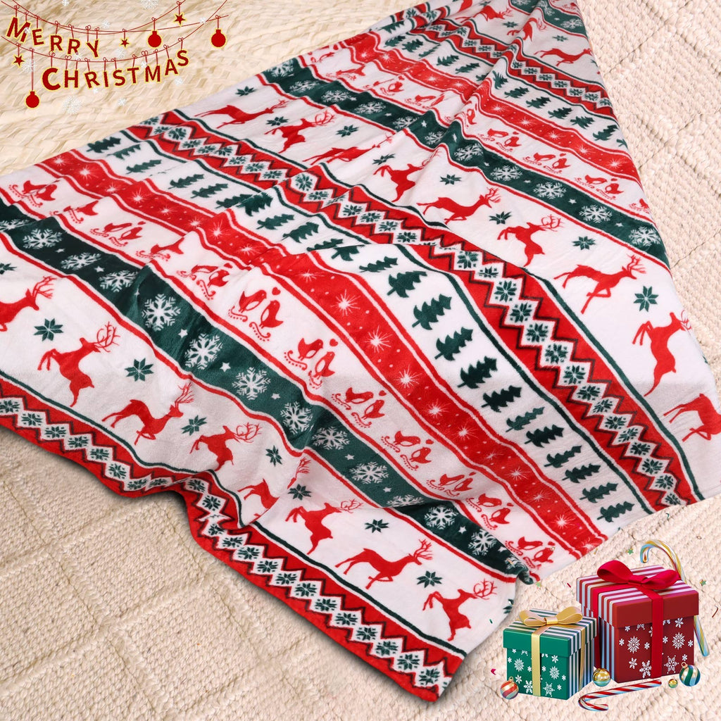 GOGREEN Christmas Blanket Fleece Ultra Soft Microfiber Throw Blanket - 300GSM