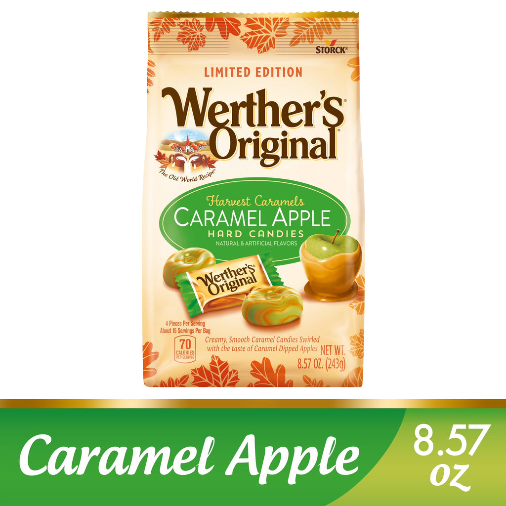Individually Wrapped Caramel Apple Hard Candy, 8.57 Oz Bag