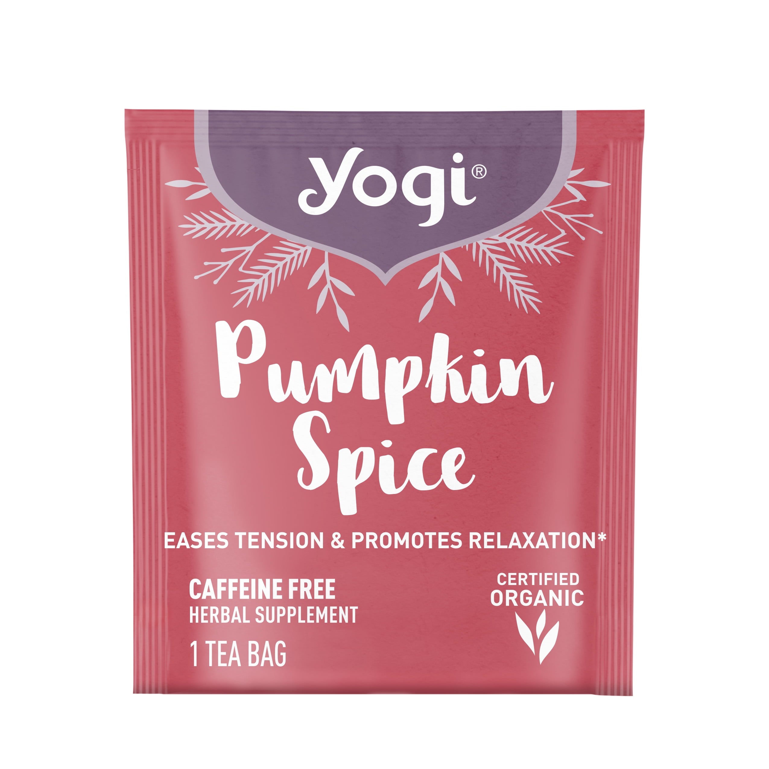 Pumpkin Spice, Caffeine Free Herbal Tea Bags, 16 Count